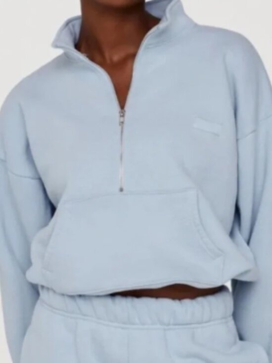 Set Active Sweaters - SET ACTIVE Half Zip Pullover – Baby Blue XL